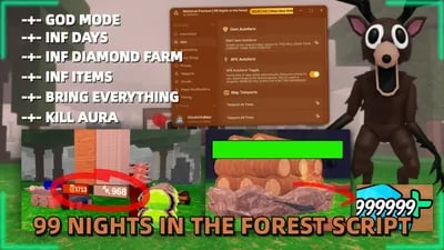 Preview of 99 Nights | Inf Diamonds |Bring Stuff | Day Farm +125 Others