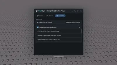 Preview of Emotes Player and Catalog Searcher