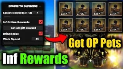 Preview of [⚔️INF]Evolve to Supreme Script-Infinite Rewards,Get OP Pets