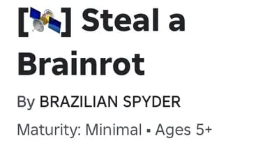 Preview of Steal a brainrot