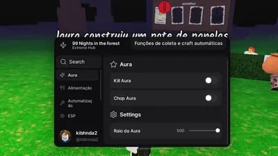 Preview of Auto Farm, Kill Aura, Chop Aura Xtreme hub