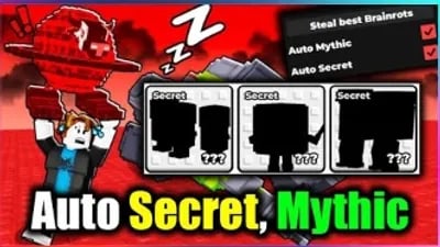 Preview of Auto Secret &amp; Mythic, Steal Best Brainrots (NO KEY!!)