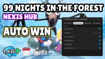 Preview of Bring All, Auto Chop, Auto Scrap, Auto Burn, Speed, Fly, TP