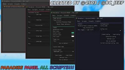 Preview of Paradise script panel