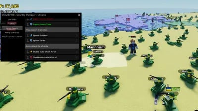 Preview of 🛡️ VezuntHUB: Control Europe - Advanced Country Manager GUI