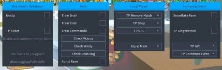Preview of Bee Swarm Simualtor GUI