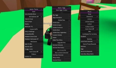 Preview of OP Bubble Gum Simulator GUI (Strelezia)