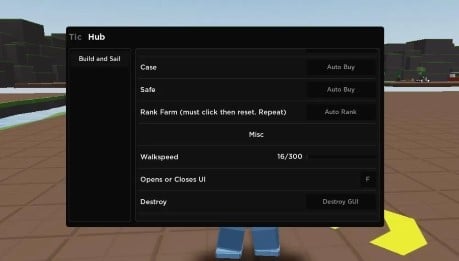 Preview of OP Build And Sail GUI