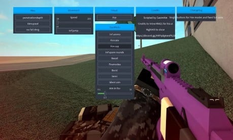 Preview of Phantom Forces GUI