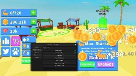 Preview of Boxing Simulator GUI