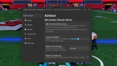 *NEW* Kali Hub | Desktop NFL Universe Gui 2025 thumbnail