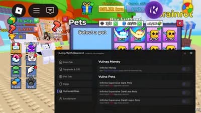 Jump With Brainrot Script lnf Money And Inf Expensive Petsts thumbnail