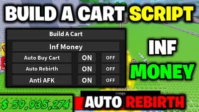 BAC - Inf Money, Auto Buy Cart, Auto Rebirth & Anti AFK thumbnail
