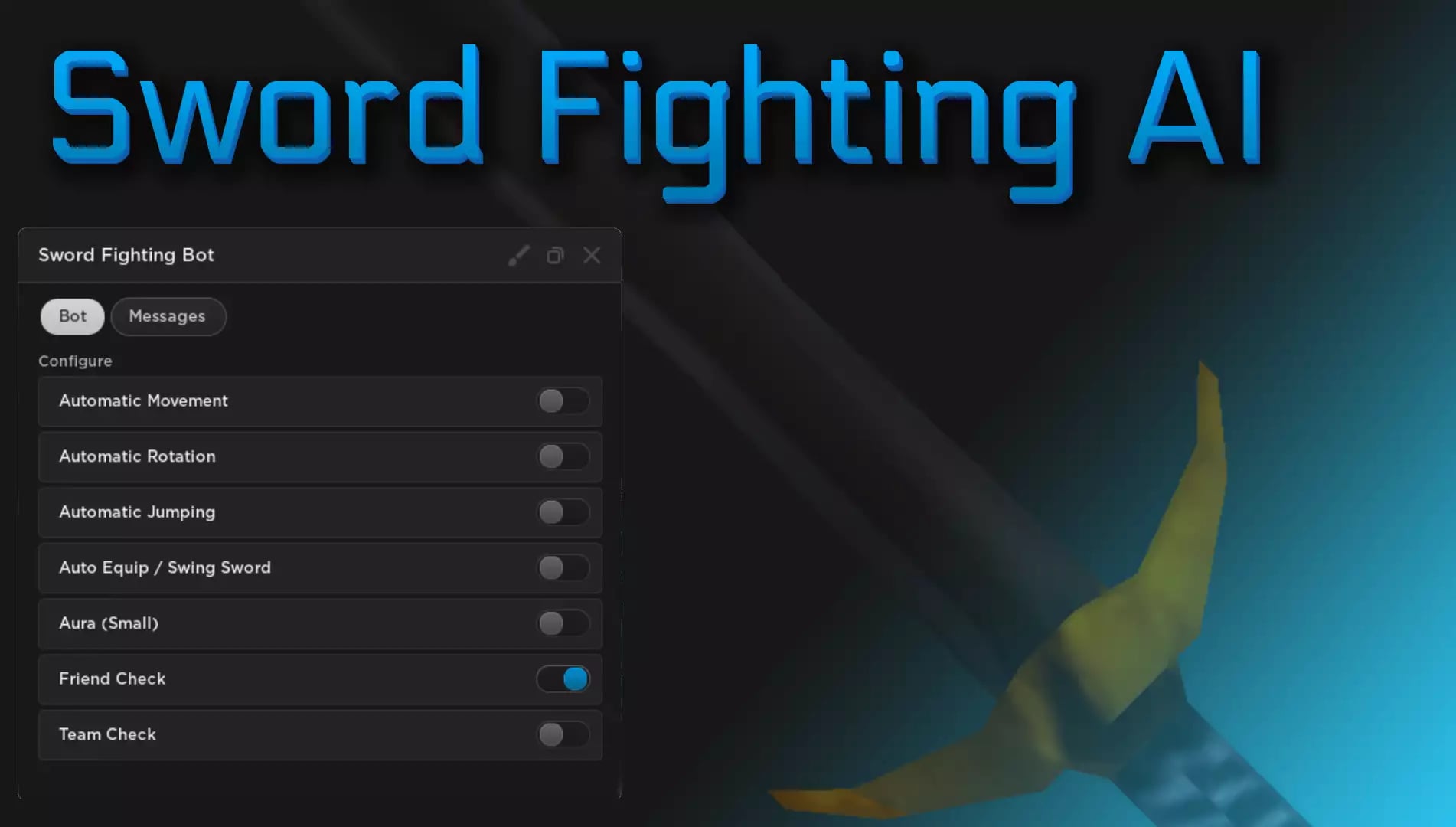 Preview of Universal Sword Fighting AI
