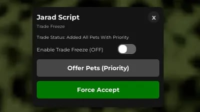 Preview of FREEZE TRADE | AUTO ADD PETS, FORCE ACCEPT, HIDE TRADE