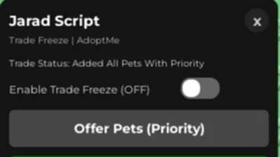 Preview of FREEZE TRADE | AUTO ADD PETS, FORCE ACCEPT, HIDE TRADE