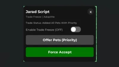Preview of FREEZE TRADE | AUTO ADD PETS, FORCE ACCEPT, HIDE TRADE